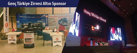 METRO TURİZM GENÇ TÜRKİYE ZİRVESİ’NE SPONSOR